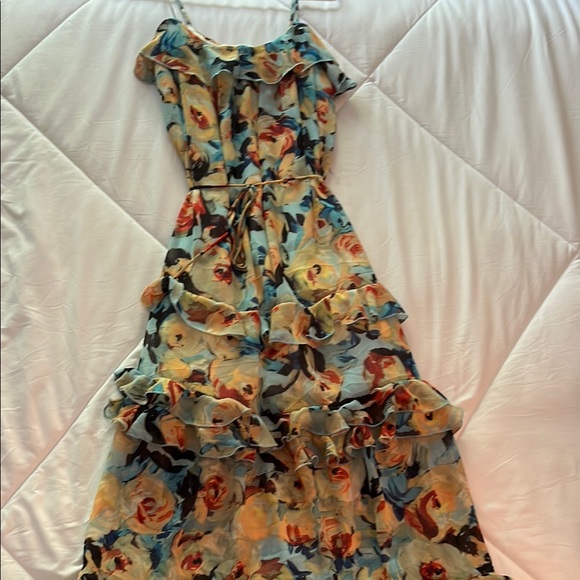 Floral Ruffle Maxi Dress - Picture 1 of 2